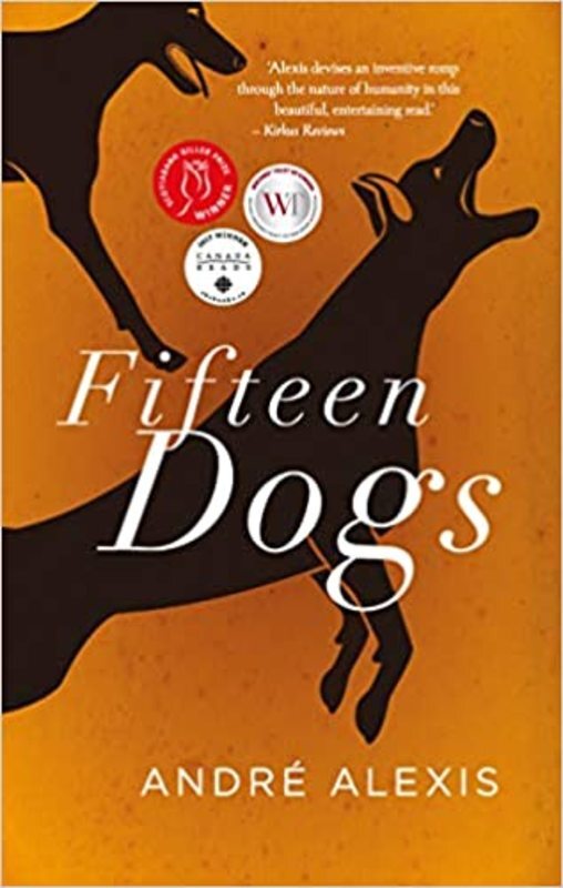 Book cover for "Fifteen Dogs" by Andre Alexis