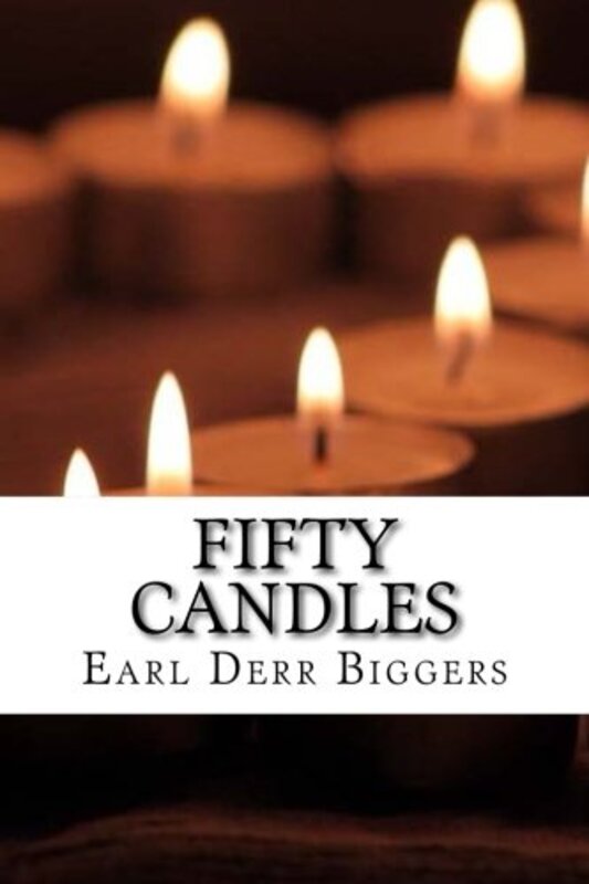 Book cover for "Fifty Candles" by Earl Derr Biggers