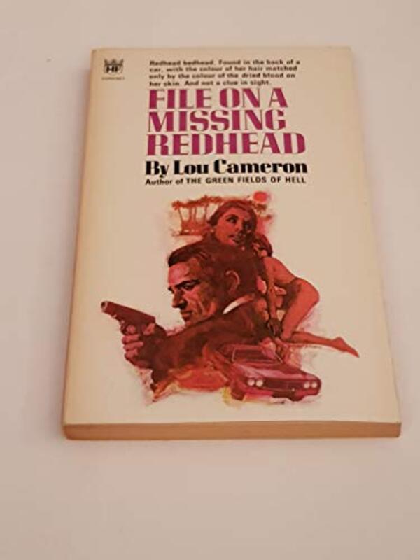 Book cover for "File on a Missing Redhead" by Lou Cameron