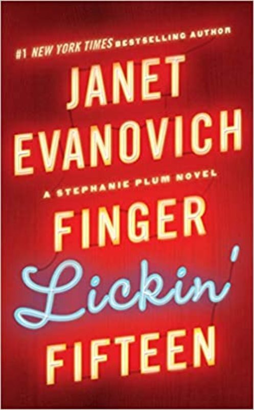 Book cover for "Finger Lickin' Fifteen" by Janet Evanovich