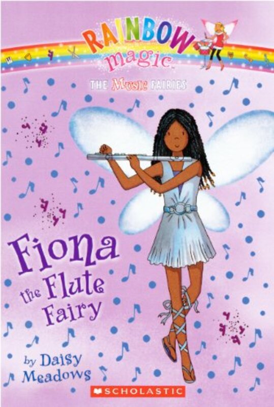 Book cover for "Fiona The Flute Fairy" by Daisy Meadows