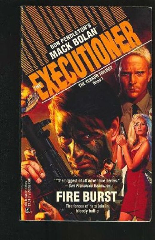 Book cover for "Fire Burst" by Don Pendleton