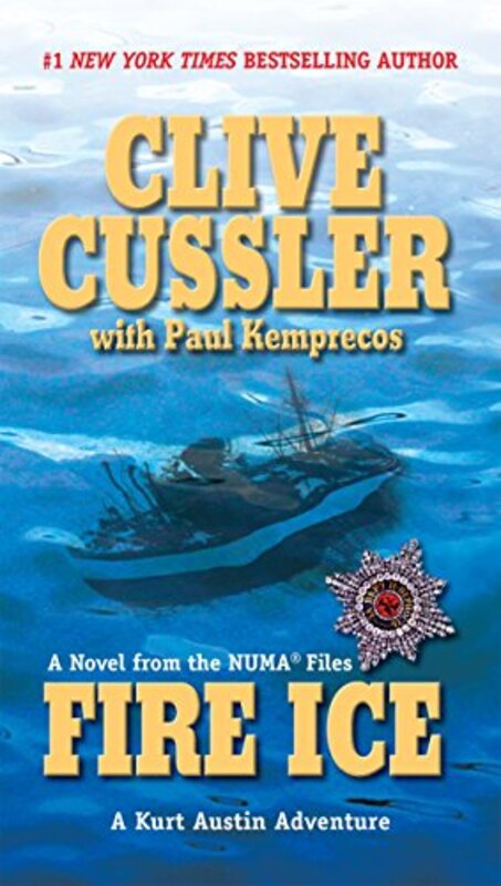 Book cover for "Fire Ice" by Clive Cussler