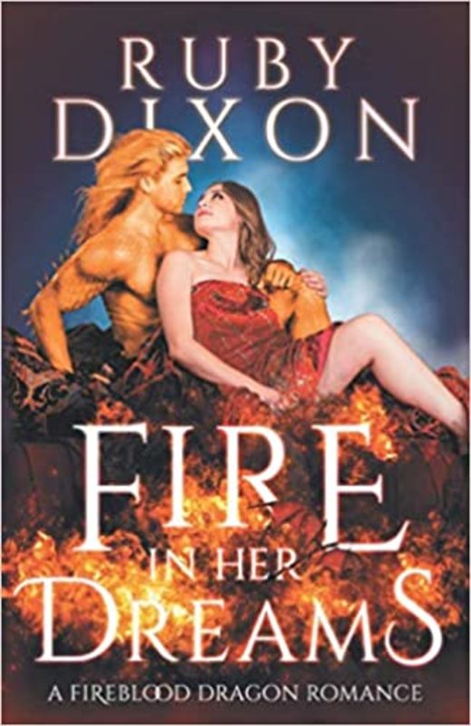 Book cover for "Fire In Her Dreams" by Ruby Dixon