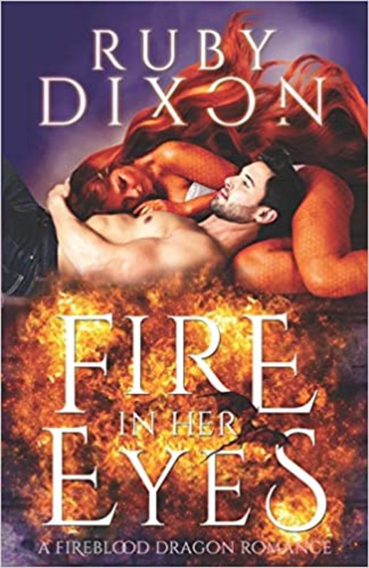 Book cover for "Fire In Her Eyes" by Ruby Dixon