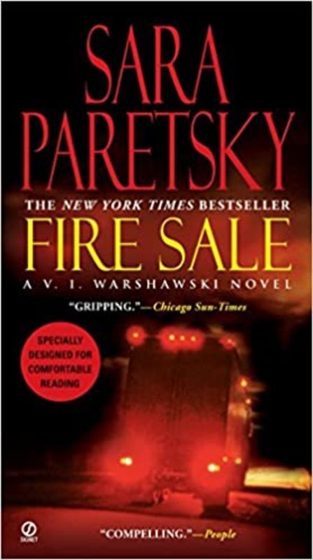 Book cover for "Fire Sale" by Sara Paretsky