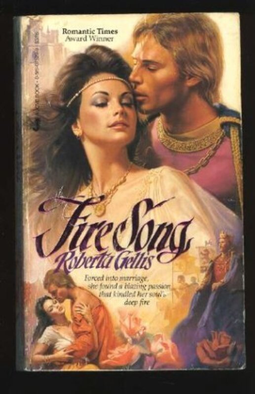 Book cover for "Fire Song" by Roberta Gellis