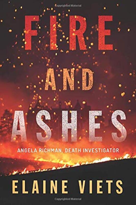 Book cover for "Fire and Ashes" by Elaine Viets
