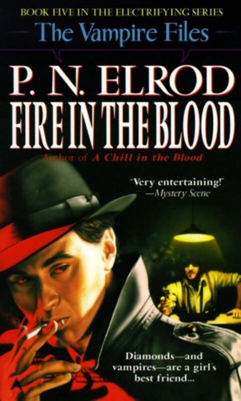 Book cover for "Fire in the Blood" by PN Elrod