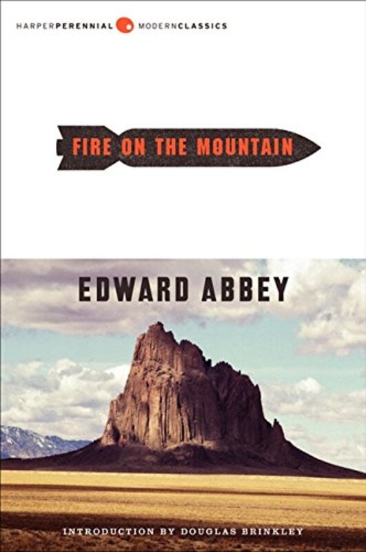 Book cover for "Fire on the Mountain" by Edward Abbey