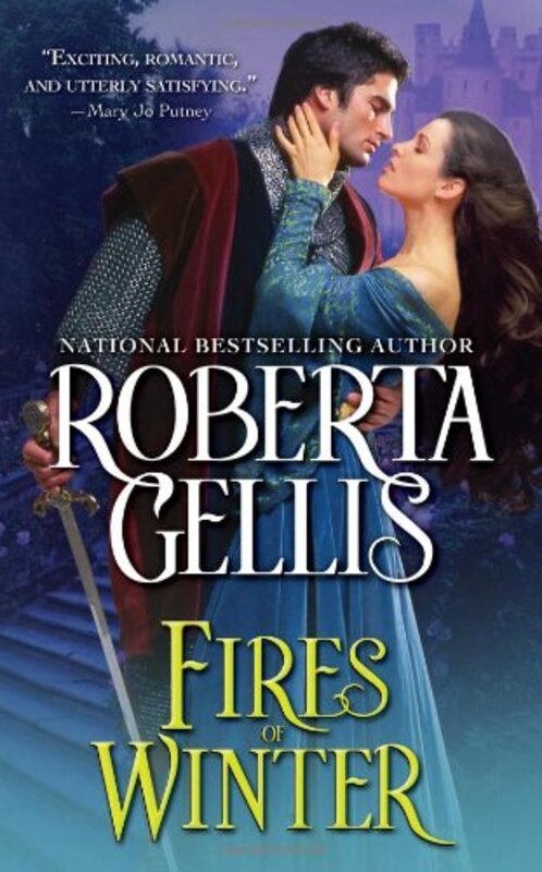 Book cover for "Fires of Winter" by Roberta Gellis