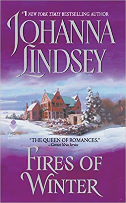 Book cover for "Fires of Winter" by Johanna Lindsey