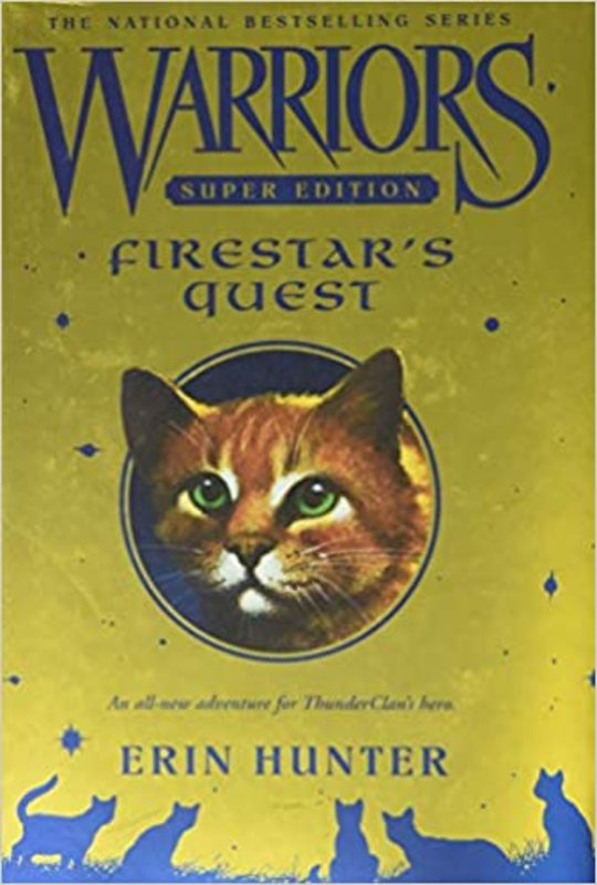 Book cover for "Firestar's Quest" by Erin Hunter