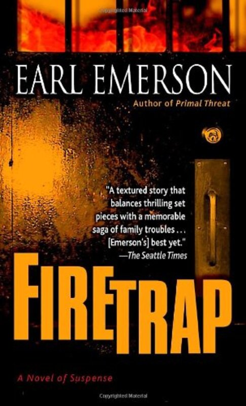 Book cover for "Firetrap" by Earl Emerson