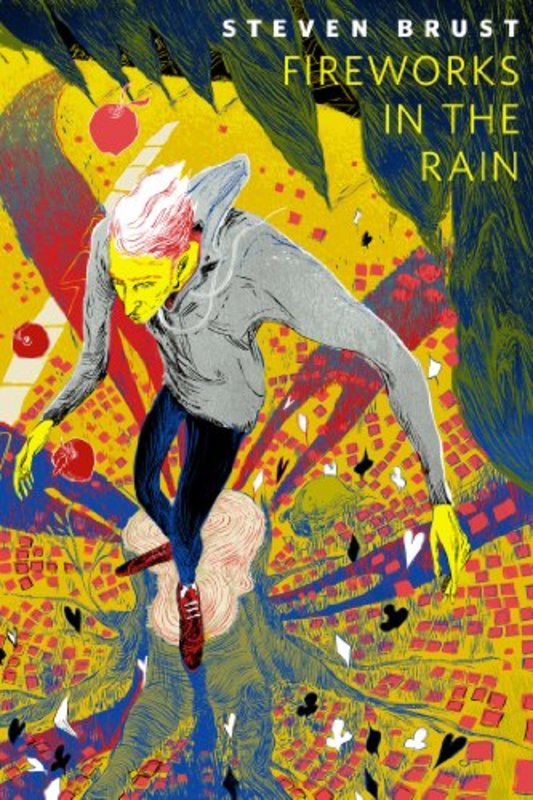 Book cover for "Fireworks in the Rain" by Steven Brust