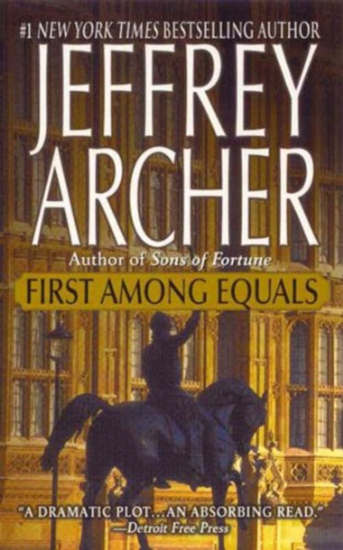 Book cover for "First Among Equals" by Jeffrey Archer
