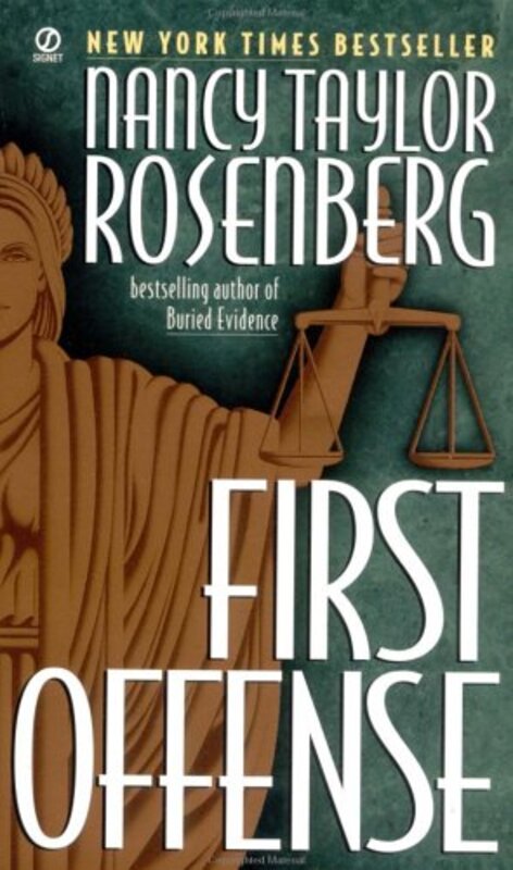 Book cover for "First Offense" by Nancy Taylor Rosenberg