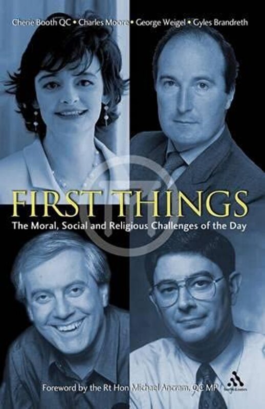 Book cover for "First Things" by Gyles Brandreth