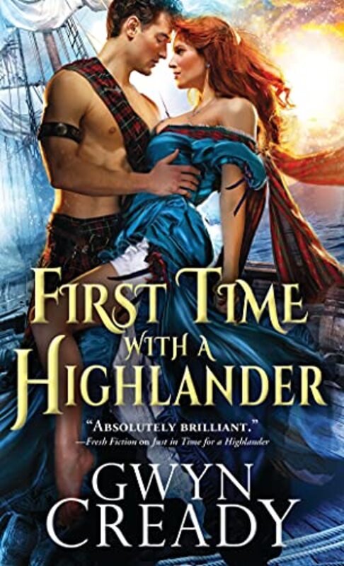 Book cover for "First Time with a Highlander" by Gwyn Cready