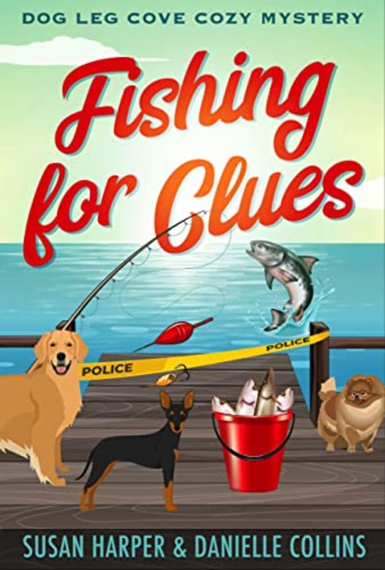 Book cover for "Fishing for Clues" by Susan Harper