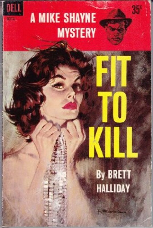 Book cover for "Fit to Kill" by Brett Halliday