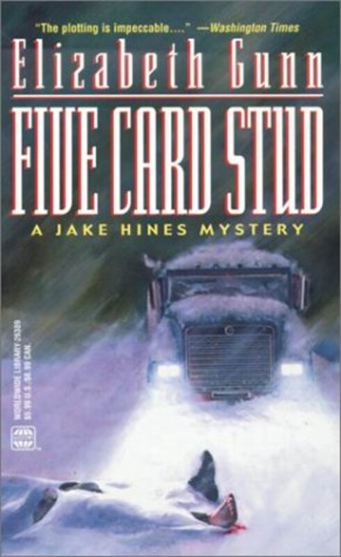 Book cover for "Five Card Stud" by Elizabeth Gunn
