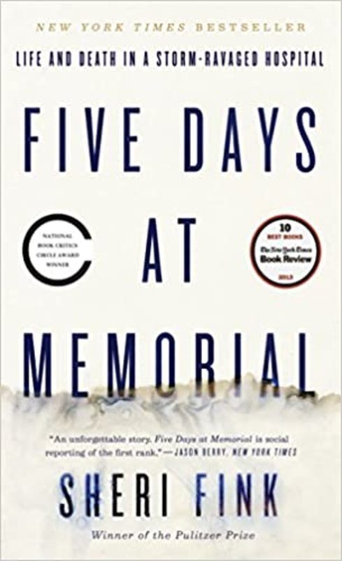 Book cover for "Five Days at Memorial" by Sheri Fink