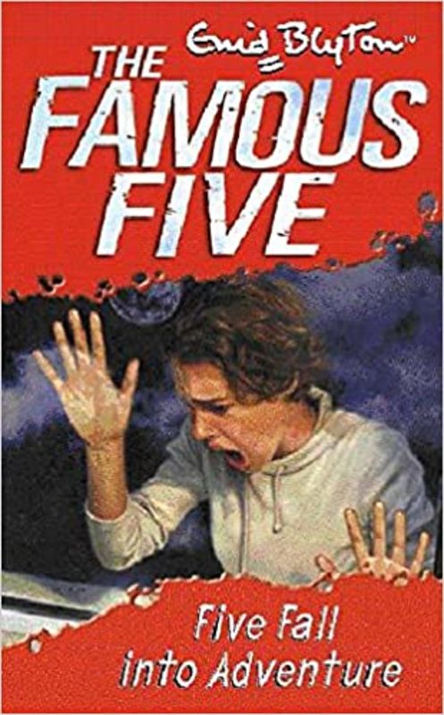Book cover for "Five Fall Into Adventure" by Enid Blyton