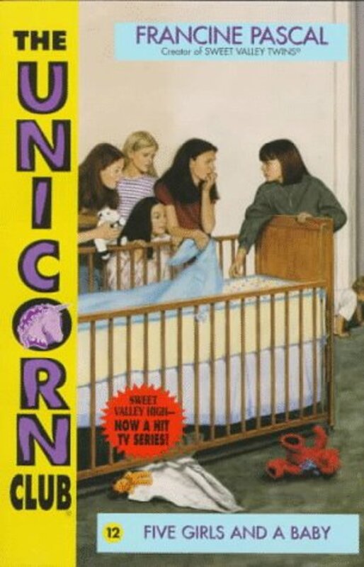 Book cover for "Five Girls and a Baby" by Francine Pascal