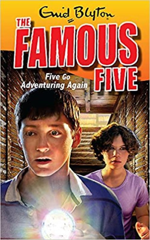 Book cover for "Five Go Adventuring Again" by Enid Blyton