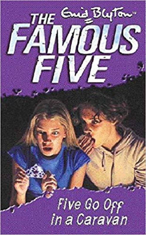 Book cover for "Five Go Off in a Caravan" by Enid Blyton