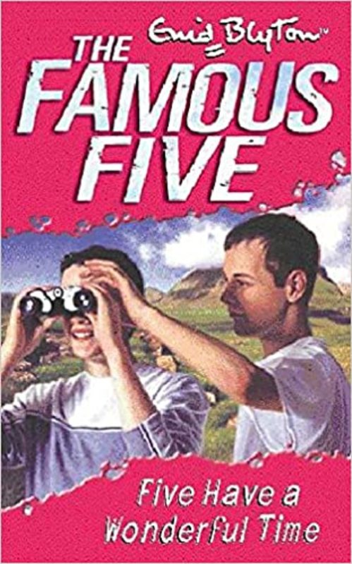 Book cover for "Five Have a Wonderful Time" by Enid Blyton