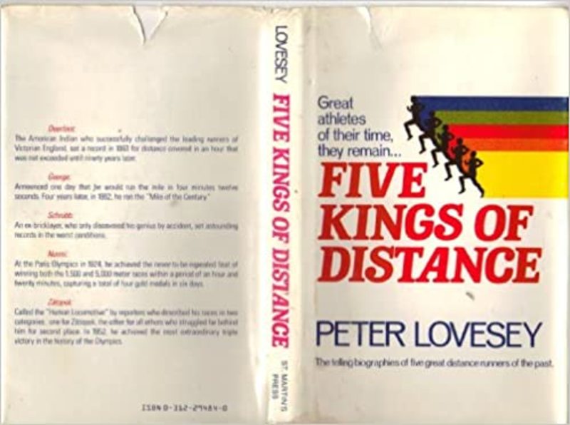 Book cover for "Five Kings of Distance" by Peter Lovesey