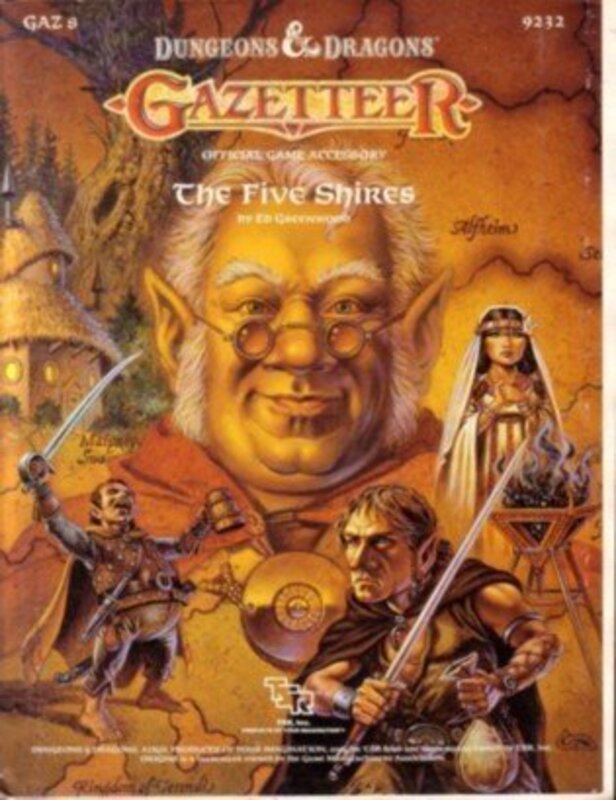 Book cover for "Five Shires" by Ed Greenwood