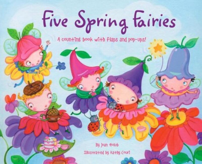 Book cover for "Five Spring Fairies" by Joan Holub