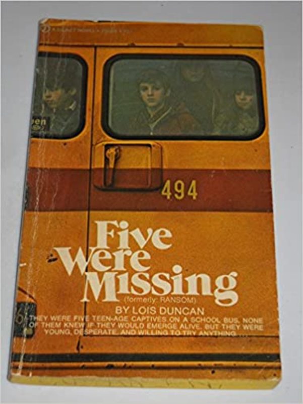 Book cover for "Five Were Missing" by Lois Duncan