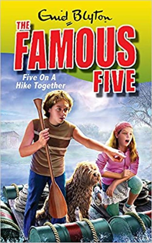 Book cover for "Five on a Hike Together" by Enid Blyton
