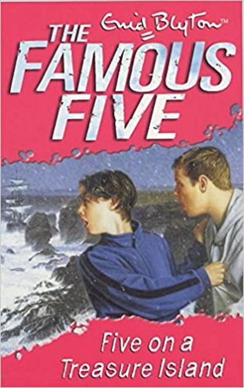 Book cover for "Five on a Treasure Island" by Enid Blyton