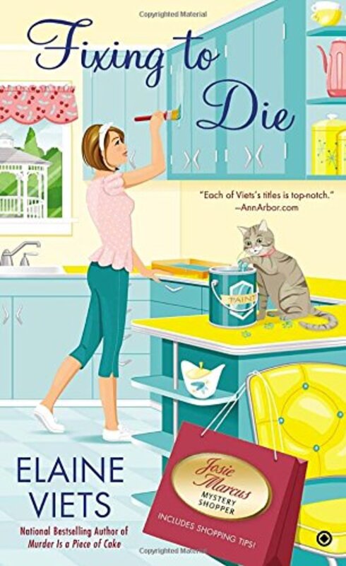 Book cover for "Fixing to Die" by Elaine Viets