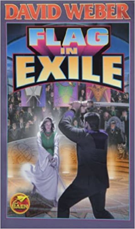 Book cover for "Flag in Exile" by David Weber
