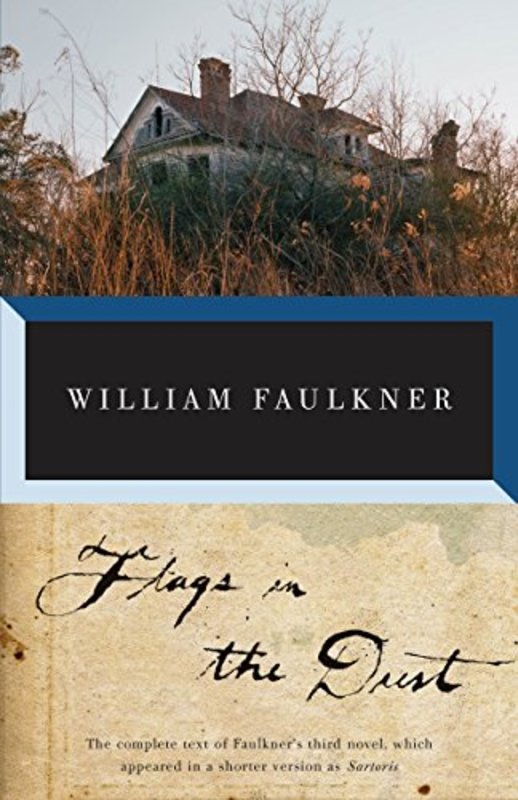 Book cover for "Flags in the Dust" by William Faulkner