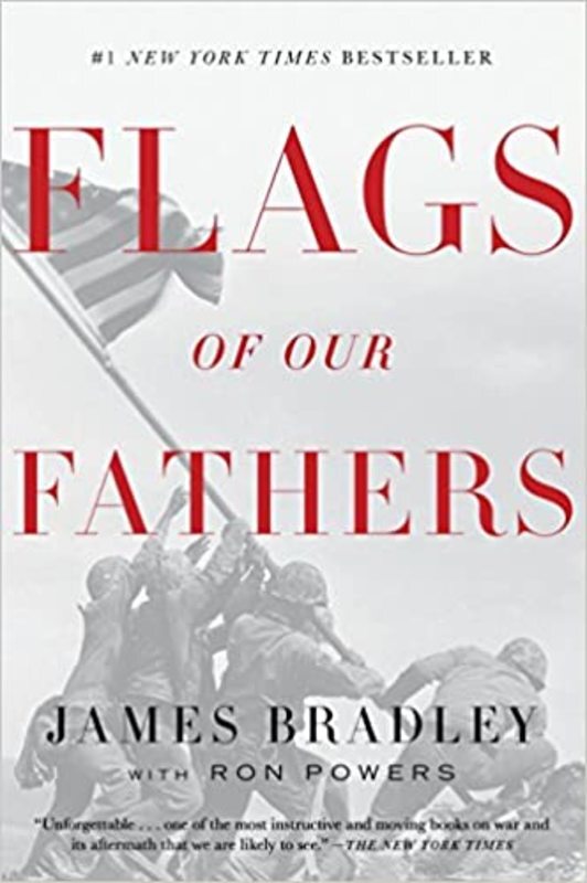 Book cover for "Flags of Our Fathers" by James Bradley