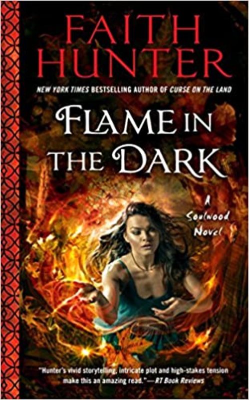 Book cover for "Flame in the Dark" by Faith Hunter