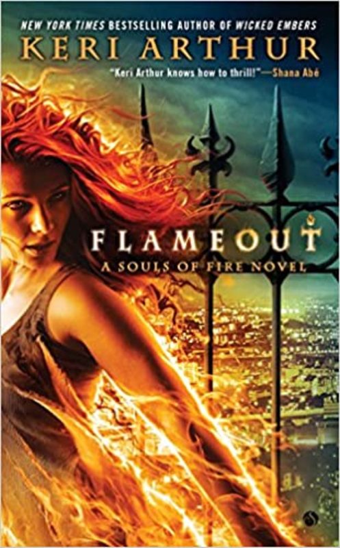 Book cover for "Flameout" by Keri Arthur