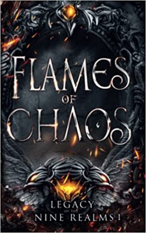 Book cover for "Flames of Chaos" by Amelia Hutchins