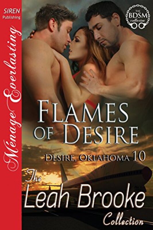 Book cover for "Flames of Desire" by Leah Brooke
