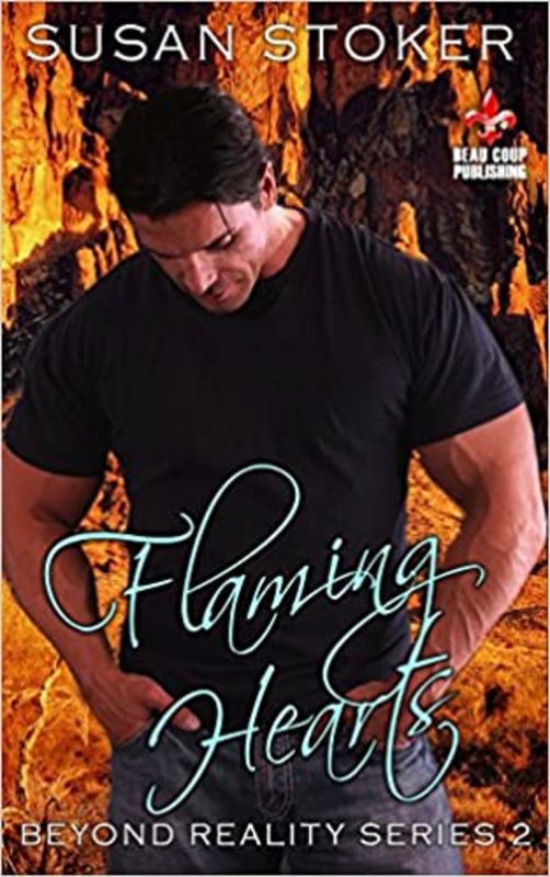 Book cover for "Flaming Hearts" by Susan Stoker