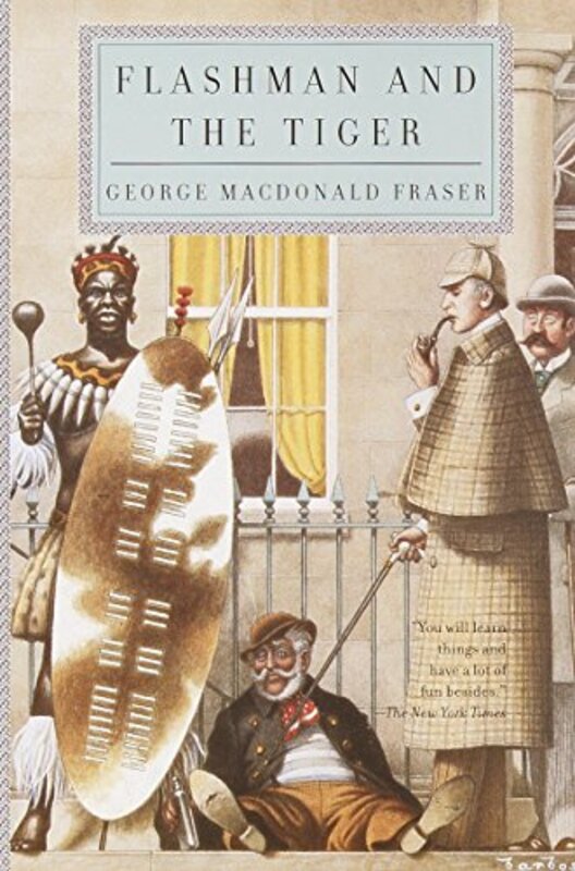 Book cover for "Flashman and the Tiger" by George MacDonald Fraser