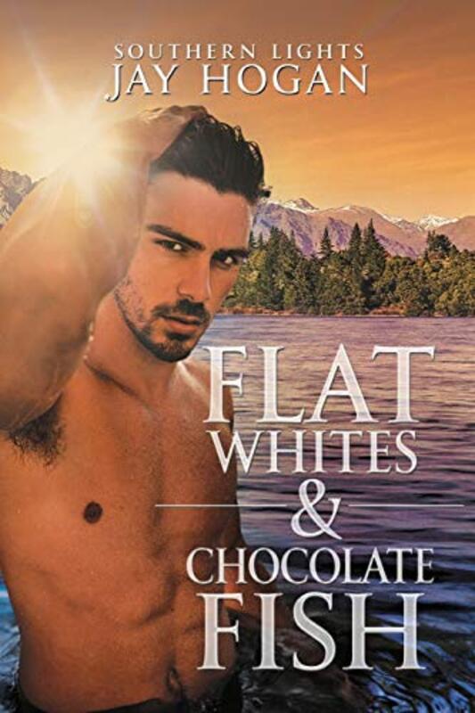 Book cover for "Flat Whites and Chocolate Fish" by Jay Hogan
