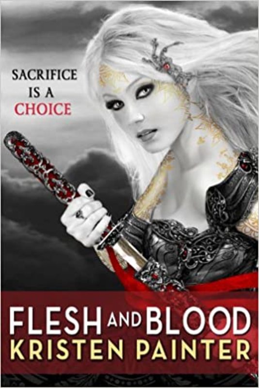 Book cover for "Flesh and Blood" by Kristen Painter